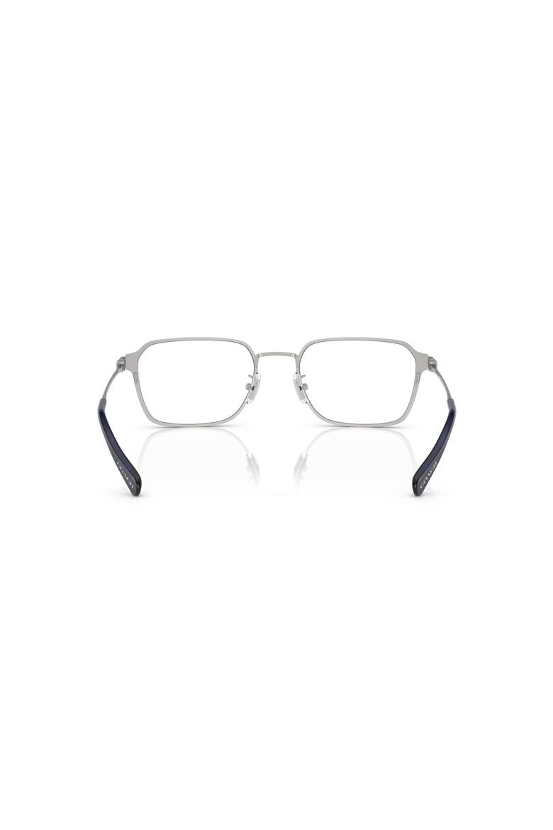 55mm Rectangle optical glasses, Alternate, color, Silver