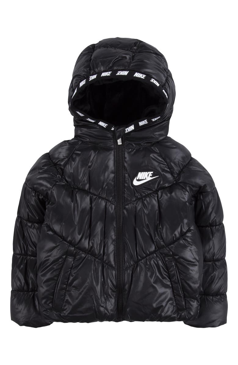 Nike Kids' Chevron Cinched Quilted Jacket, Main, color, 
