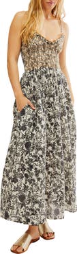Free People Sweet Nothings Floral Print Sleeveless Maxi Sundress
