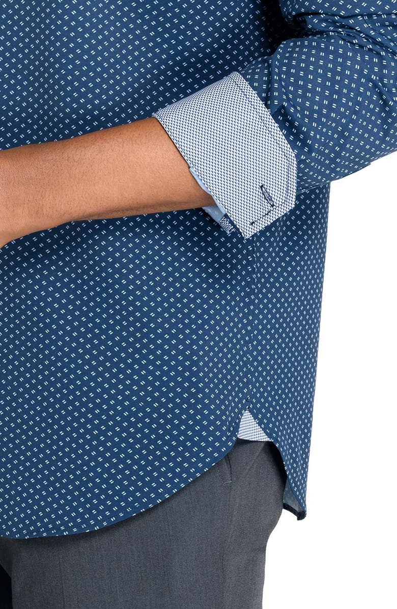 W.R.K Slim Fit Dash Print Performance Dress Shirt, Alternate, color, 
