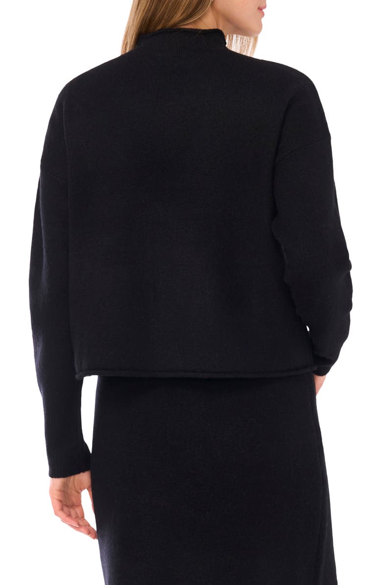 1.STATE Mock Neck Sweater, Alternate, color, Rich Black