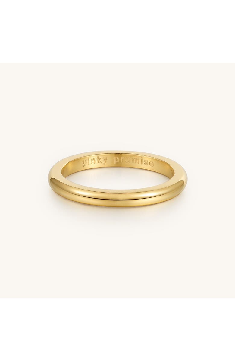 Mantra Pinky Promise Ring, Main, color, Yellow Gold