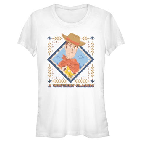 Junior's Toy Story 5 Woody Western Classic  Graphic T-Shirt