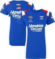 HENDRICK MOTORSPORTS TEAM COLLECTION Women's Hendrick Motorsports Team Collection Blue Kyle Larson HendrickCars.com Uniform T-Shirt