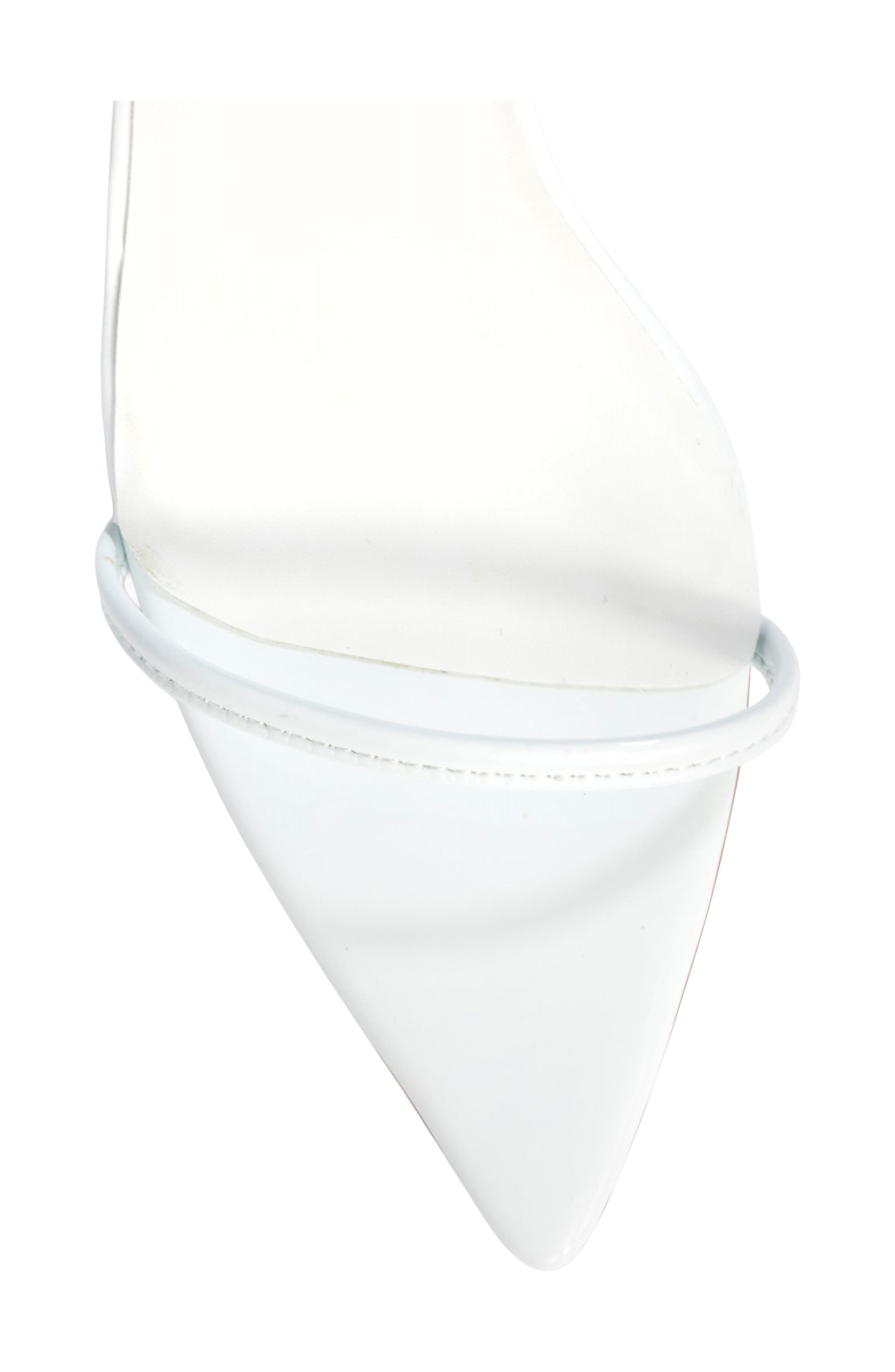 Onyx Faux Leather Wrap Up Sandal, Alternate, color, WHITE