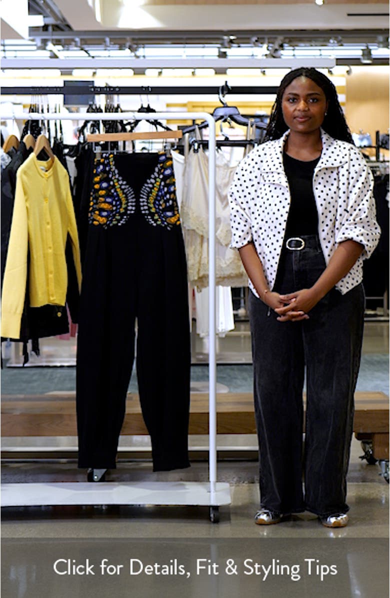 Mixed Media Strapless Jumpsuit, sales video thumbnail