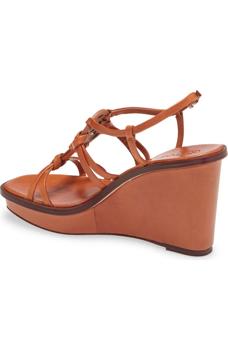 Tory Burch Miller Knotted Wedge Sandal, Alternate, color,