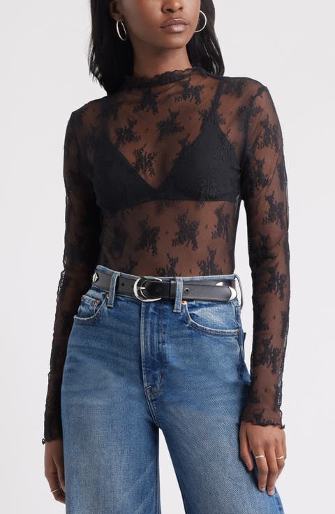 Sheer Lace Top