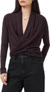 AllSaints Wasson Pirate Wrap Merino Wool Cardigan