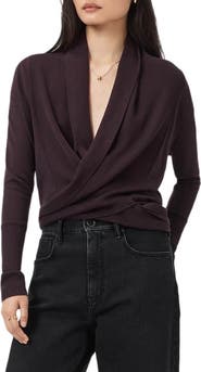 AllSaints Wasson Pirate Wrap Merino Wool Cardigan