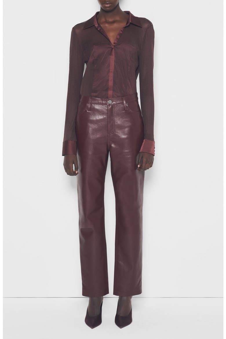 Escapade Stretch Blouse, Main, color, Port Wine