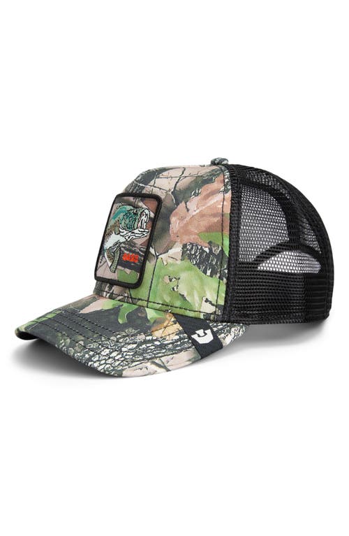 Goorin Bros . Bass Embroidered Patch Trucker Hat In Green