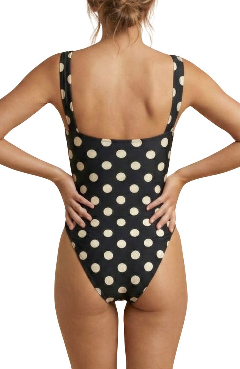 MONTCE Bella Polka Dot Underwire One-Piece Swimsuit, Alternate, color, 