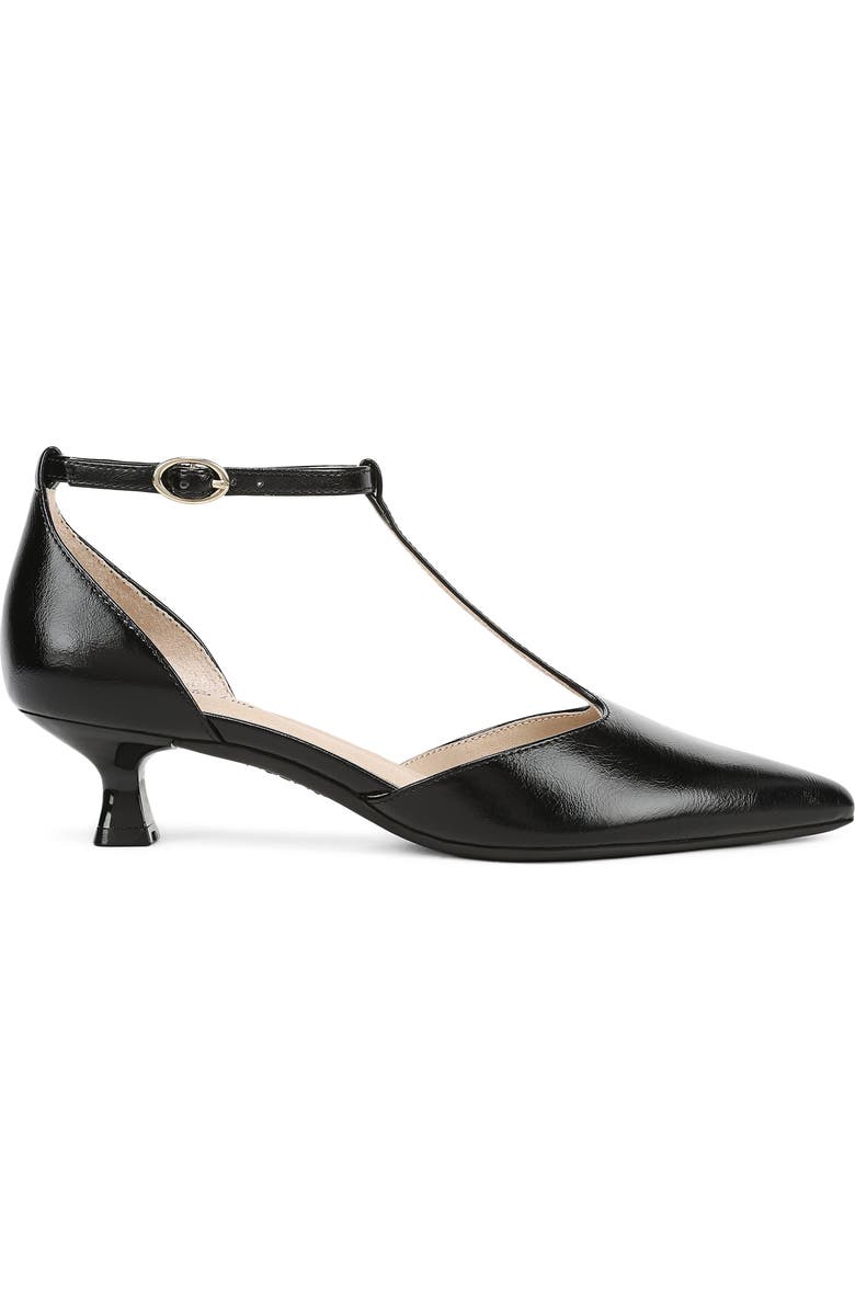 LifeStride Maruin Ankle Strap Pointed Toe Kitten Heel Pump, Alternate, color, Black