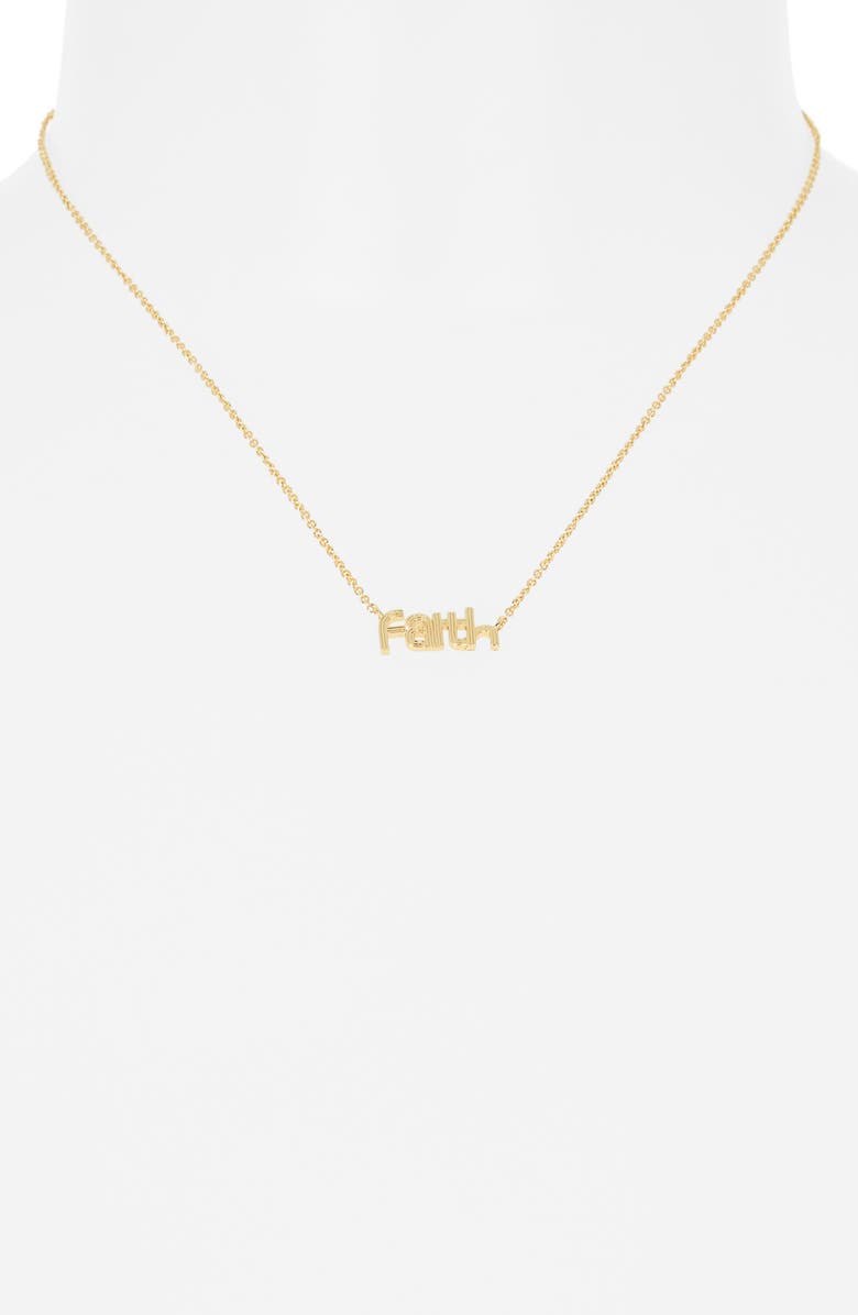 Leith Faith Pendant Necklace, Alternate, color, Gold