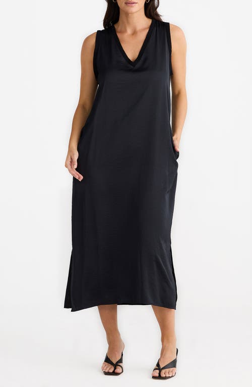 Brave + True Brave+true Celine Sleeveless Shift Dress In Black