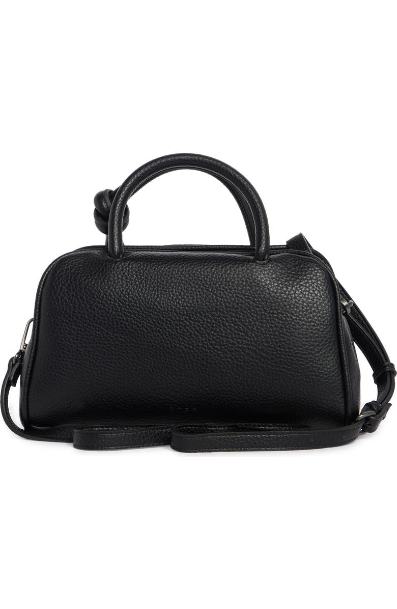 BCBG Knot Handle Satchel Bag, Alternate, color, Black