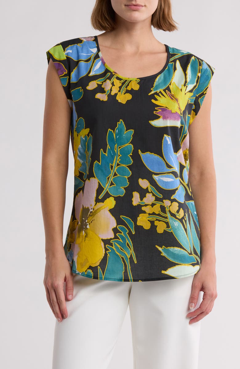 DR2 by Daniel Rainn Cap Sleeve Top, Main, color, 