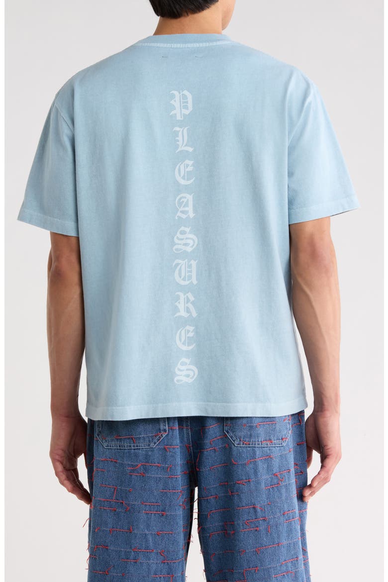 Knight Overdye Graphic Logo T-Shirt, Alternate, color, POWDER BLUE