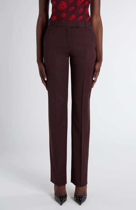 Wool Cigarette Trousers
