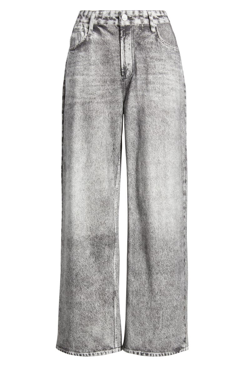 High Waist Wide Leg Knit Jeans, Alternate, color, GRAY