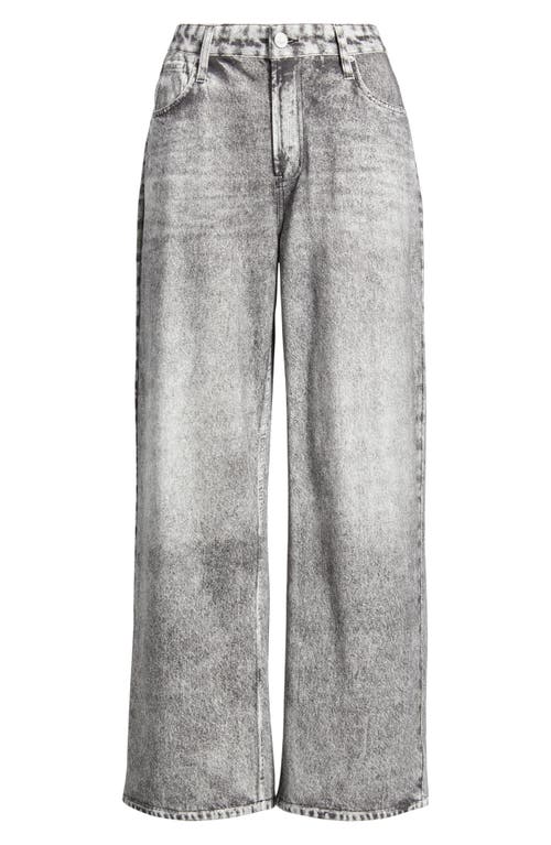 City Blues High Waist Wide Leg Knit Jeans In Gray
