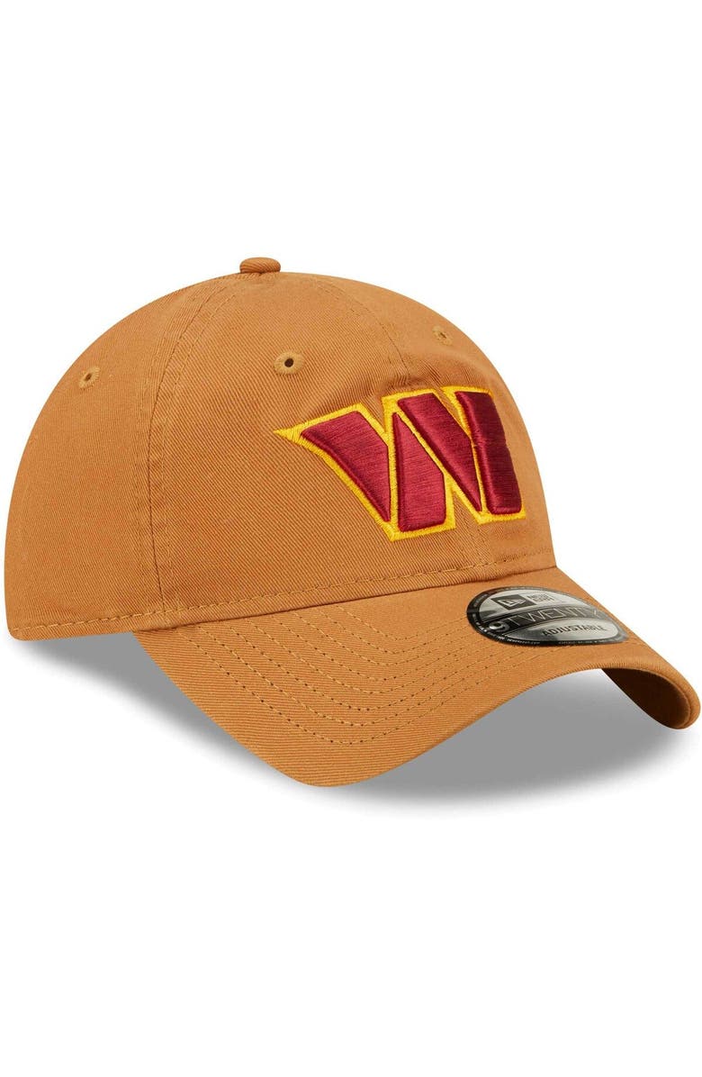 New Era Men's New Era Brown Washington Commanders  Core Classic 2.0 9TWENTY Adjustable Hat, Alternate, color, 