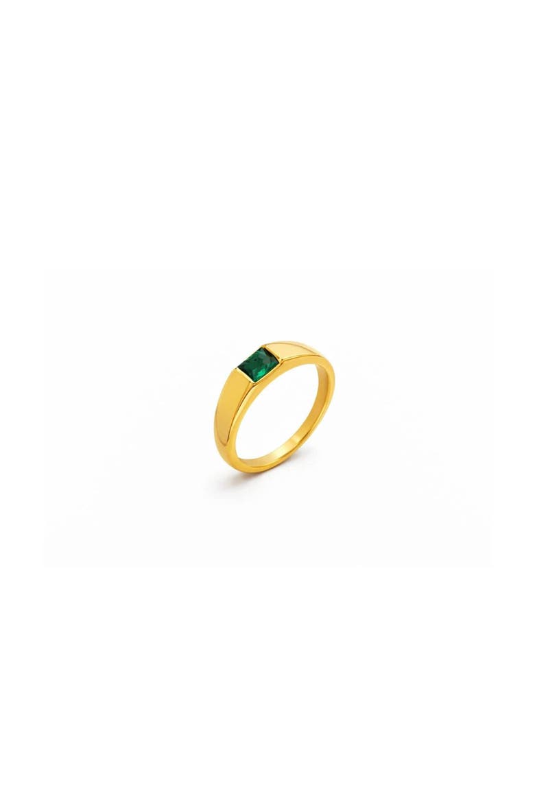 Zenith Stainless Steel Ring, Main, color, Gold