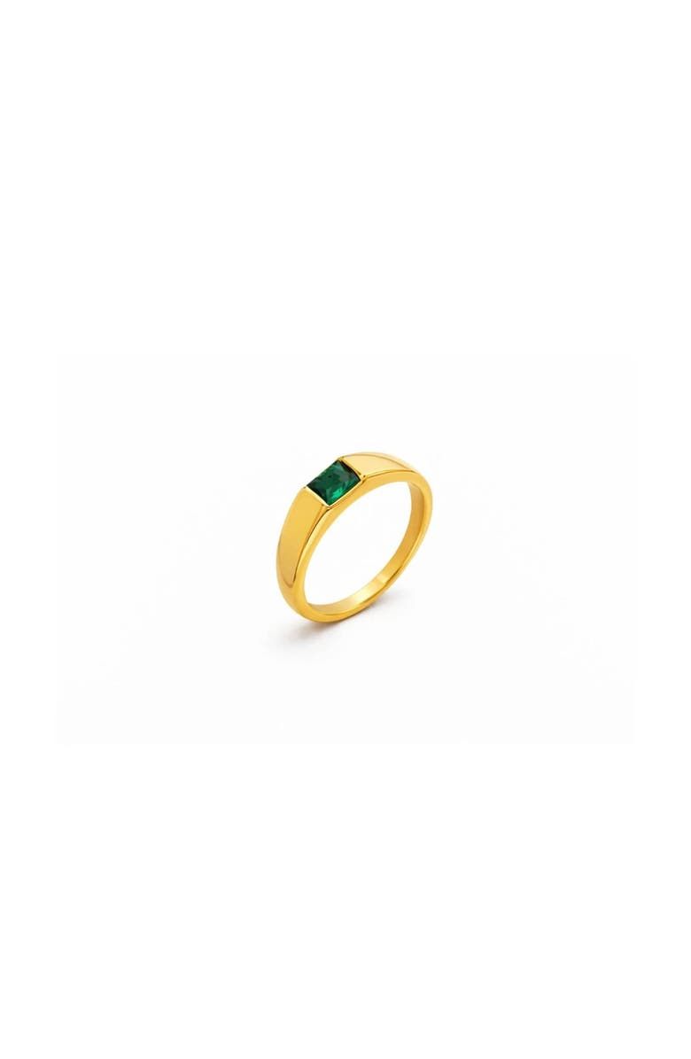 ADIBA Zenith Stainless Steel Ring, Main, color, Gold