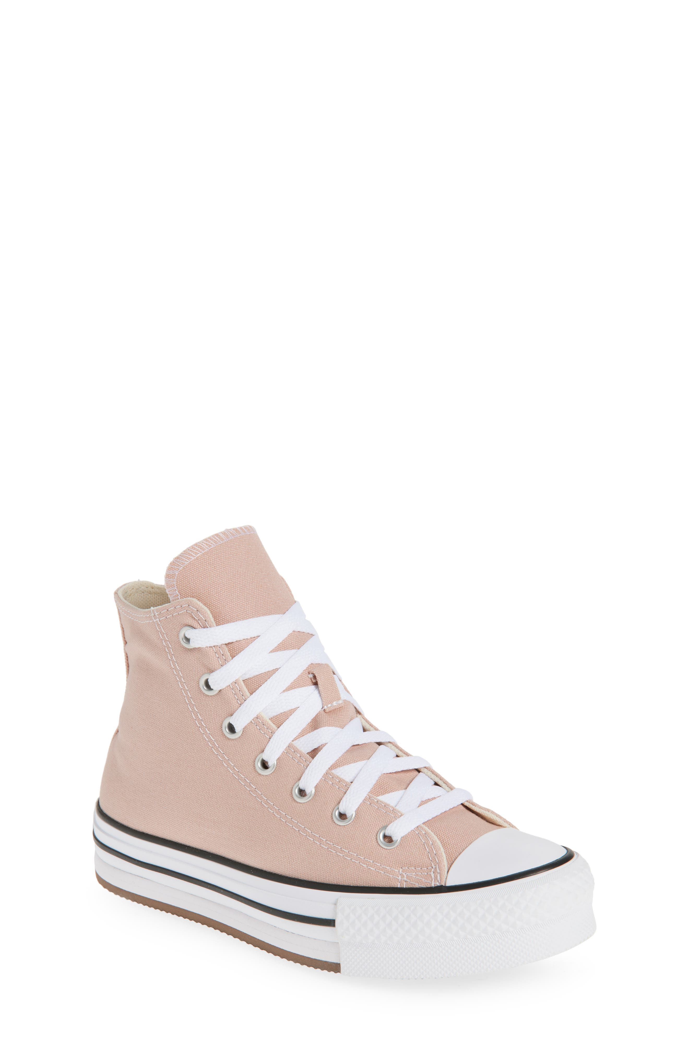 Converse Kids' Chuck Taylor<sup>®</sup> All Star<sup>®</sup> EVA Light High Top Platform Sneaker, Main, color, Dusty Cinder/ White