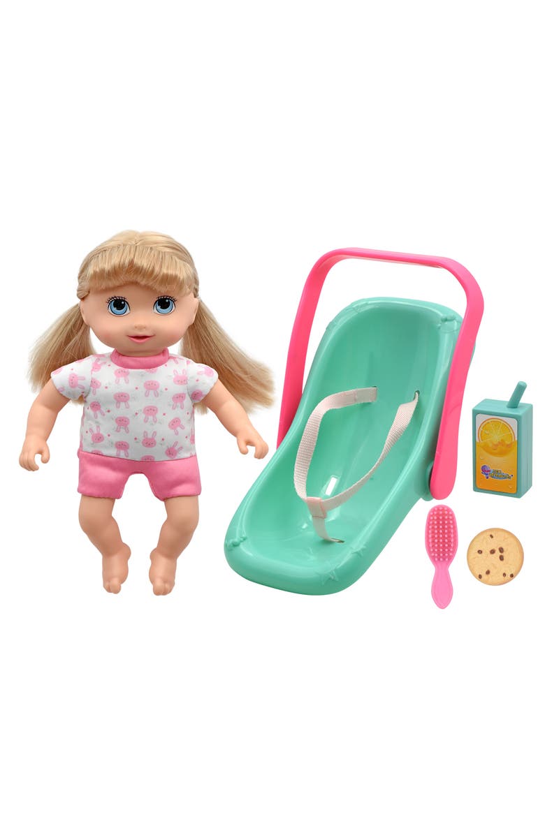Little Darlings Little Sweeties Carseat Carrier for 10 Inch Dolls, Main, color, Multicolored