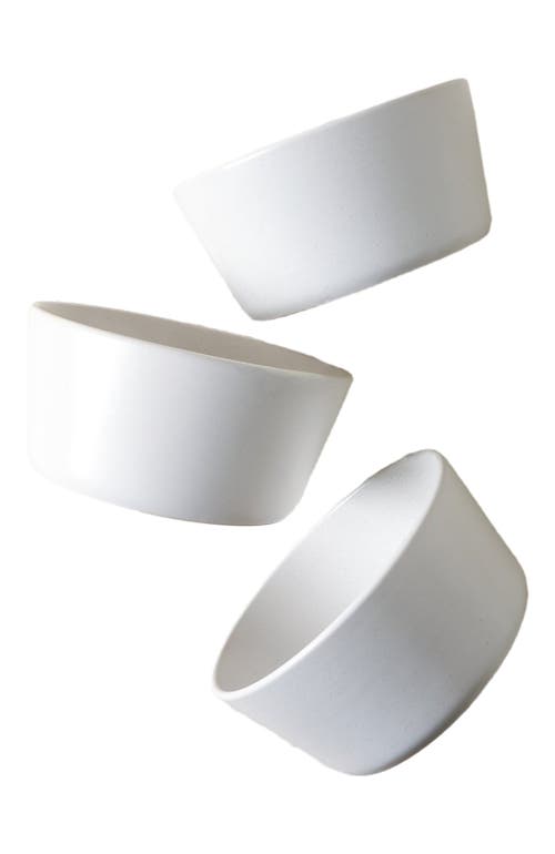 Stone Lain Albie Stoneware 32-piece Dinnerware Set In White