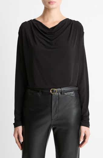 Cowl Neck Knit Top