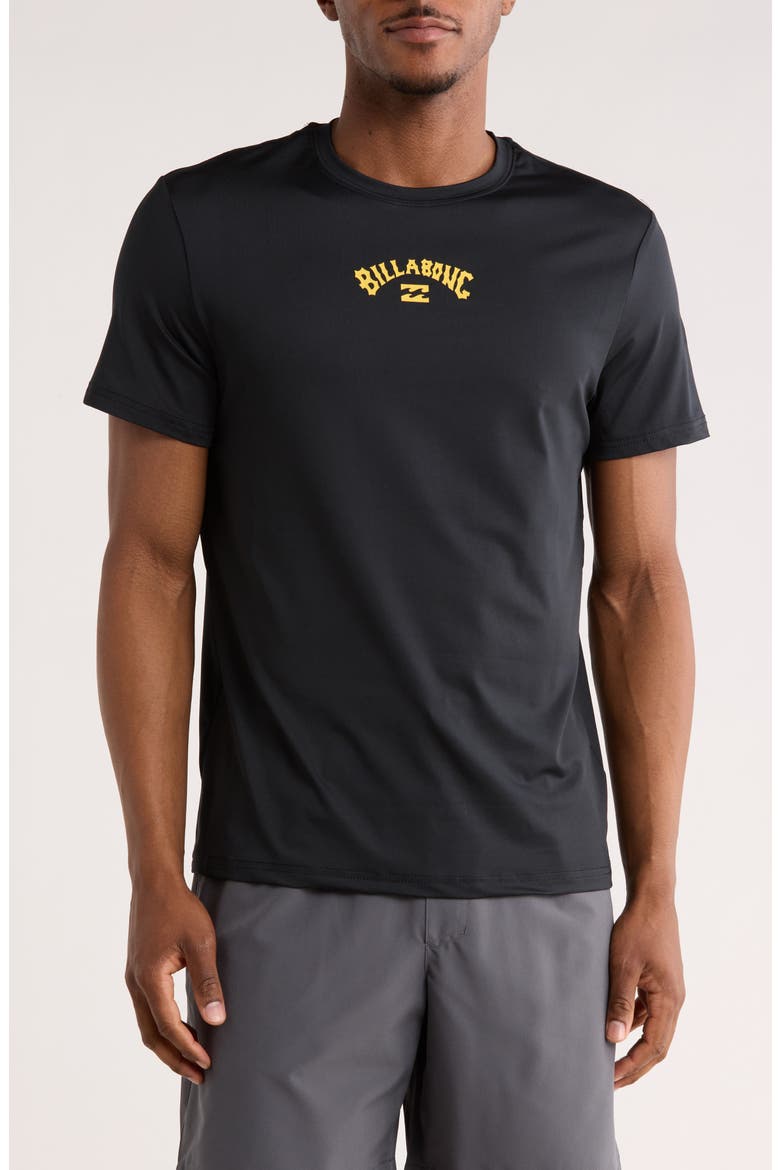 Fish Sun Graphic T-Shirt, Main, color, BLACK