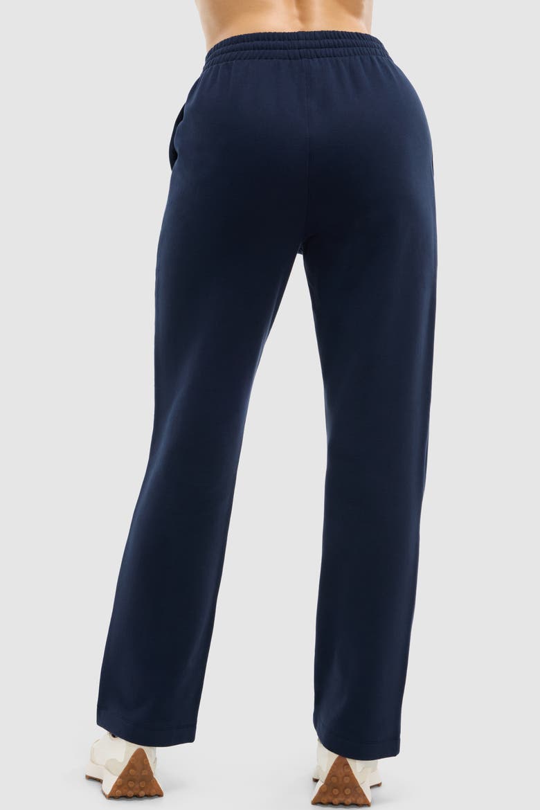 Soft Fleece Straight Leg Pant, Alternate, color, Deep Navy