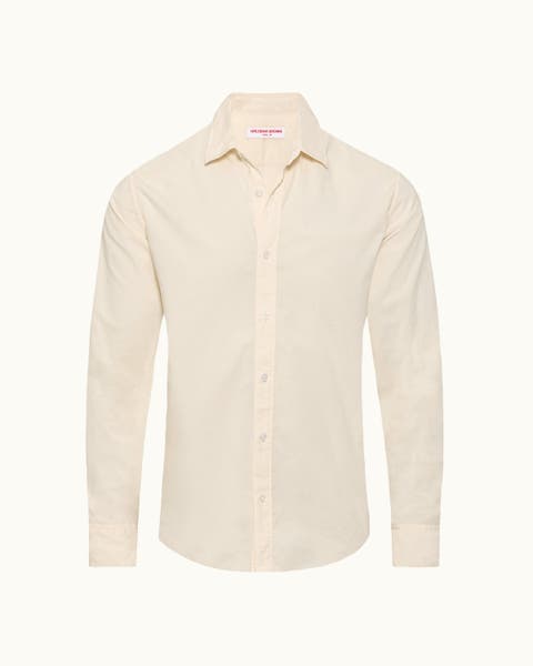 Giles Tailored Fit Garment Dye Poplin Shirt