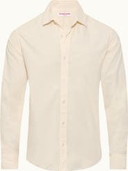 Orlebar Brown Giles Tailored Fit Garment Dye Poplin Shirt