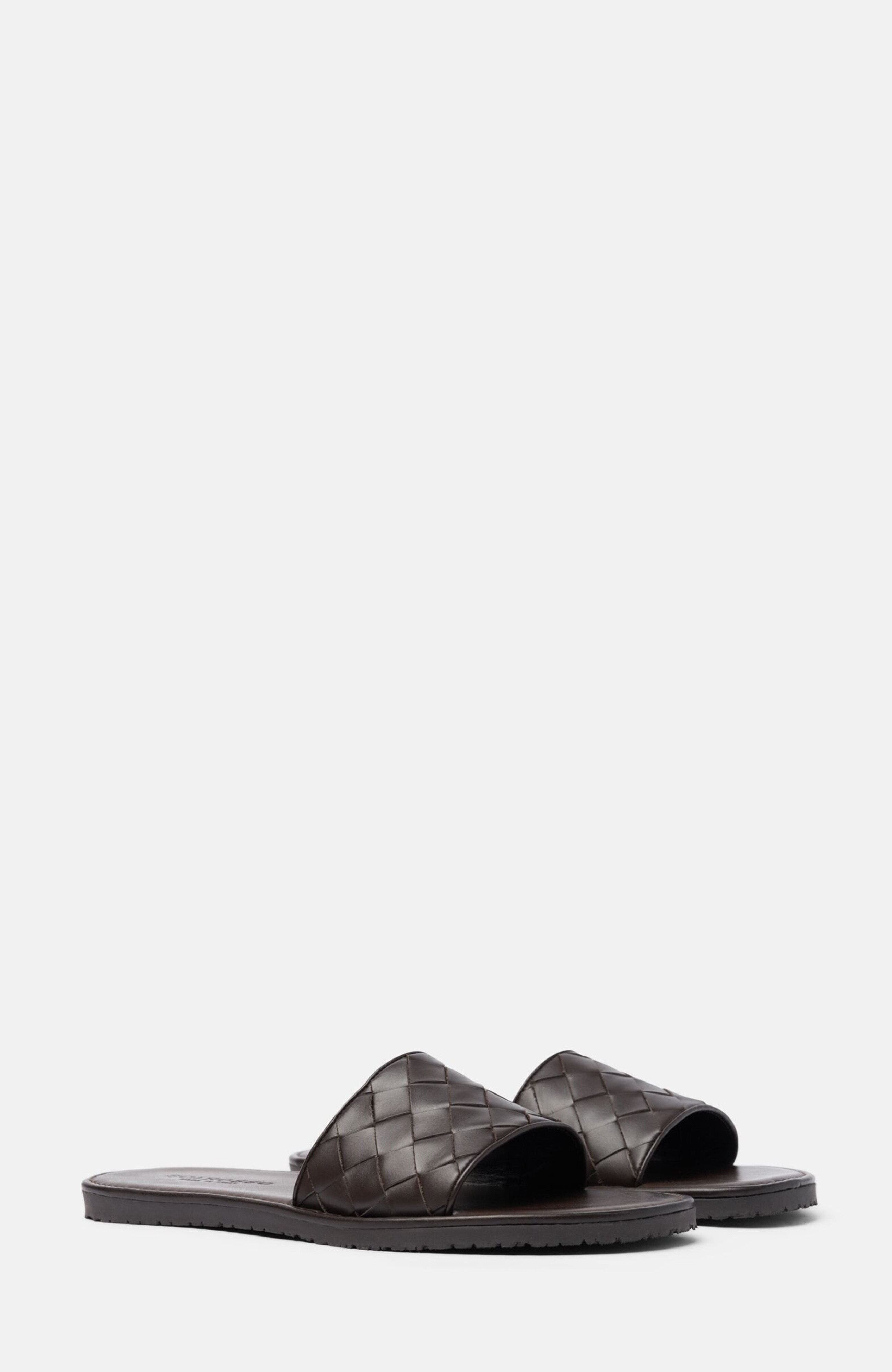 Ulisse Sandals, Main, color, Dark Brown - Calf