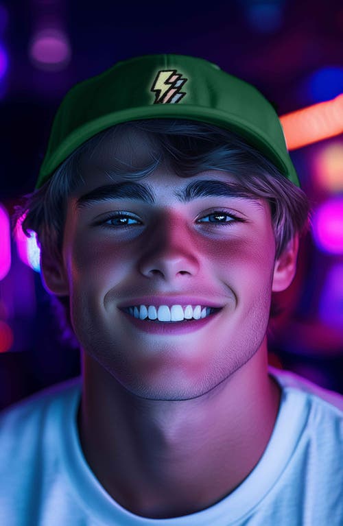Dalix Lightning Cap In Kelly Green