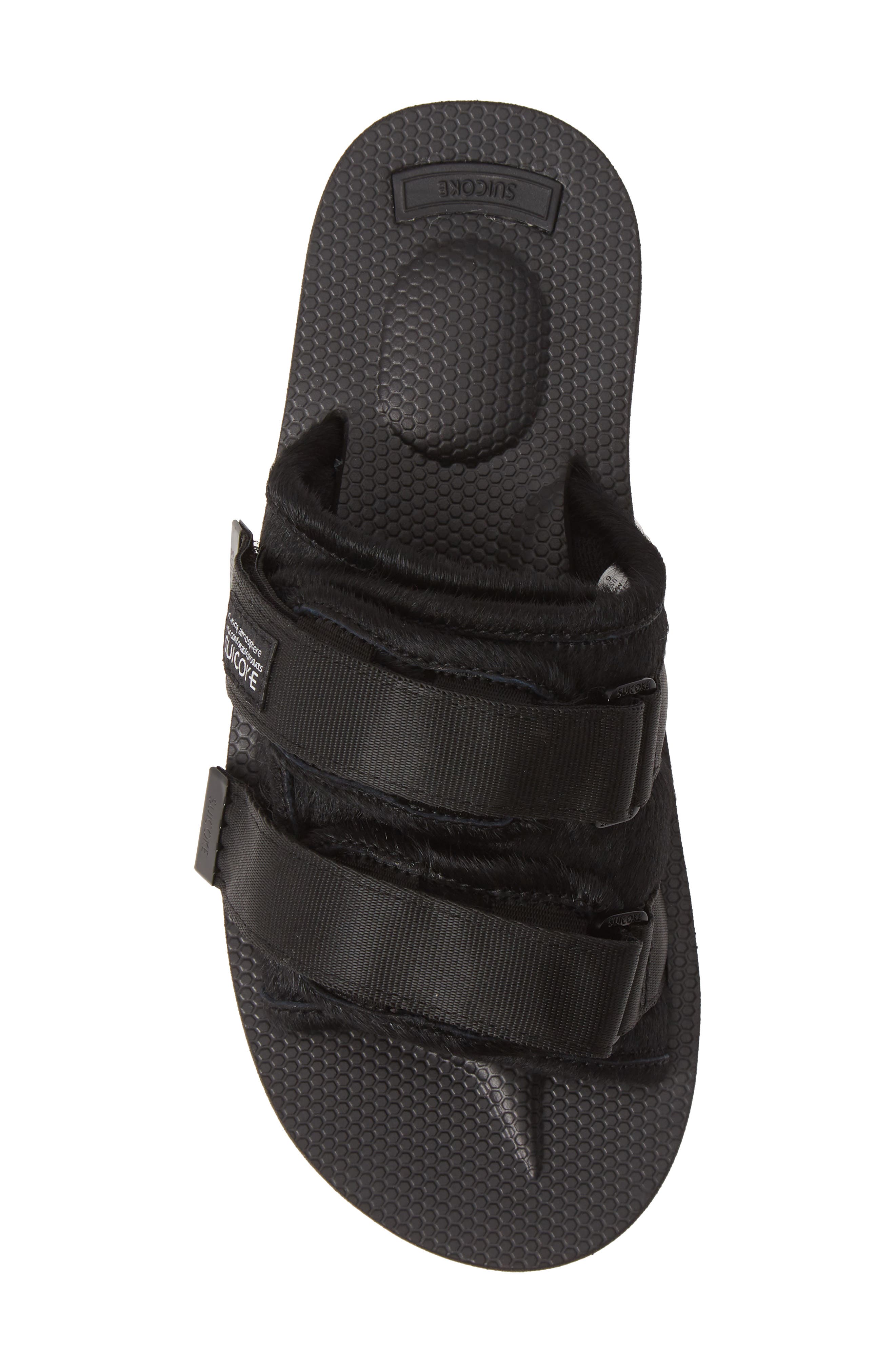 Suicoke Moto VHL Genuine Calf Hair Slide Sandal, Alternate, color, 