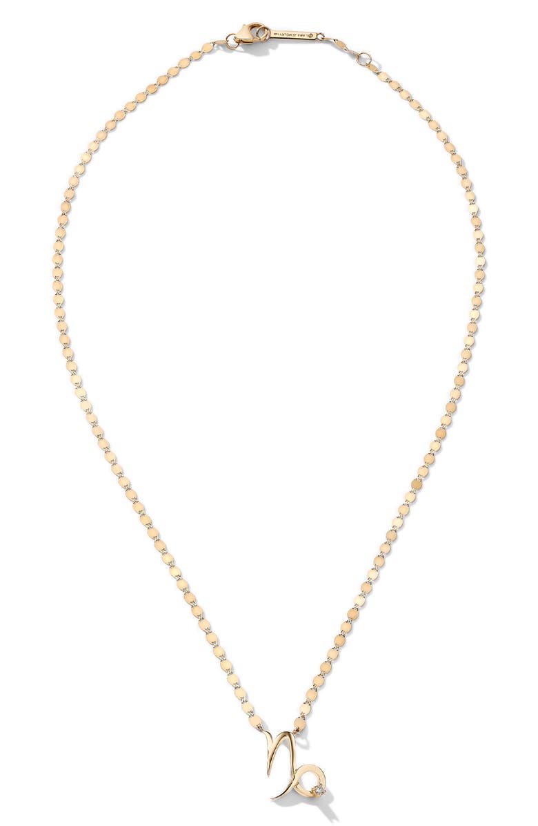 LANA Solo Scorpio Pendant Necklace, Main, color, Yellow/ Capricorn