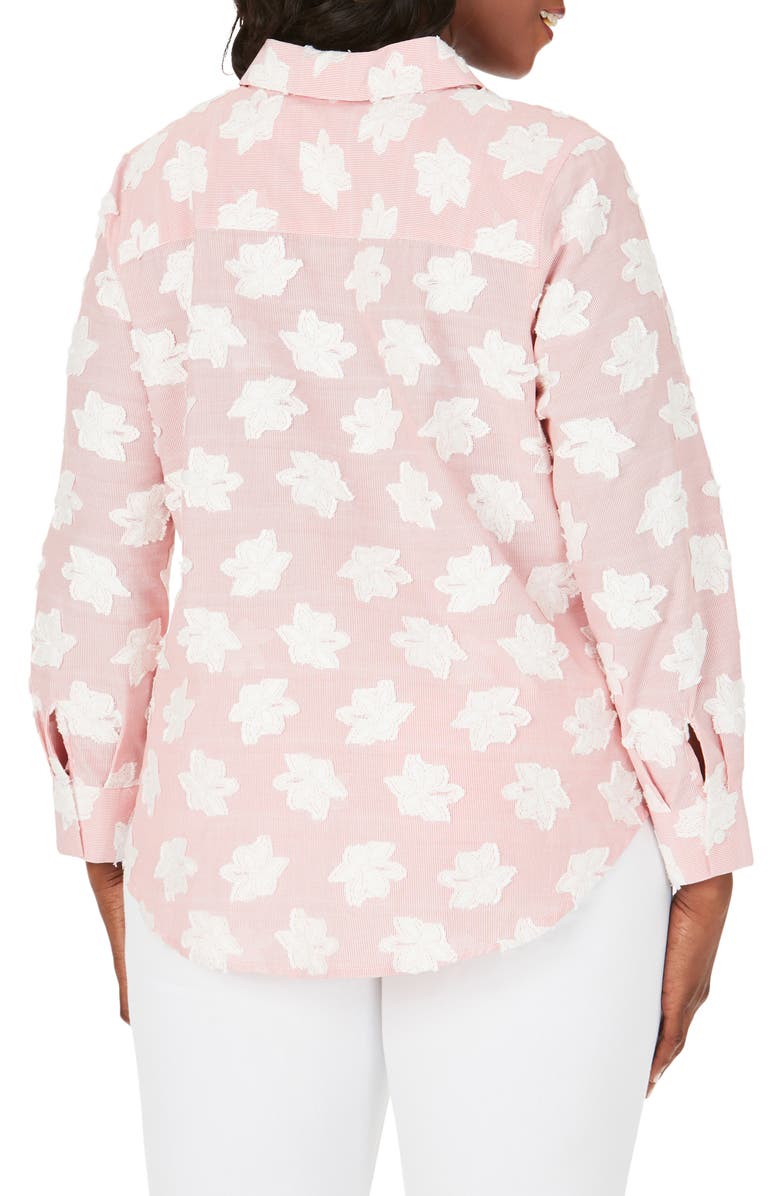 Foxcroft Havana Clipped Floral Shirt, Alternate, color, 