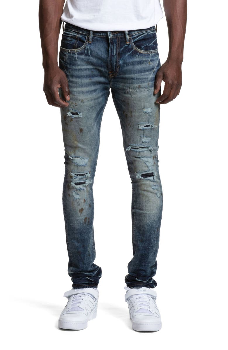 PRPS Reginald Distressed Skinny Fit Jeans, Main, color, 