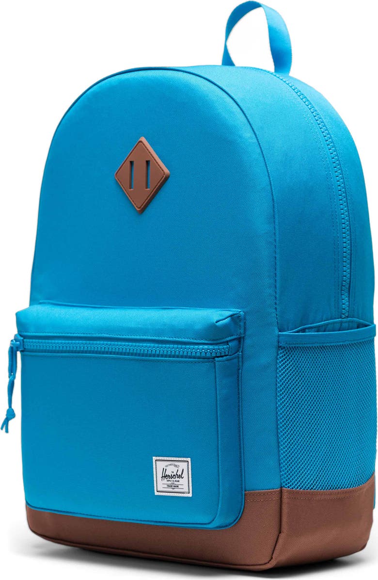 Herschel Supply Co. Kids' Heritage Youth Backpack, Alternate, color, Hawaiian Surf/ Saddle Brown