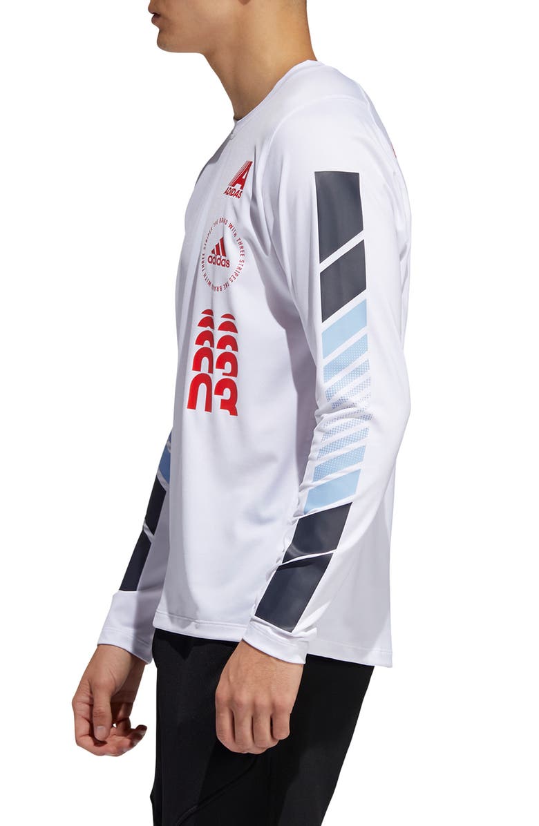 adidas Moto Pack FreeLift Long Sleeve T-Shirt, Alternate, color,