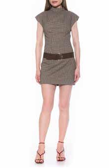 Alexia Admor Em Cap Sleeve Belted Minidress