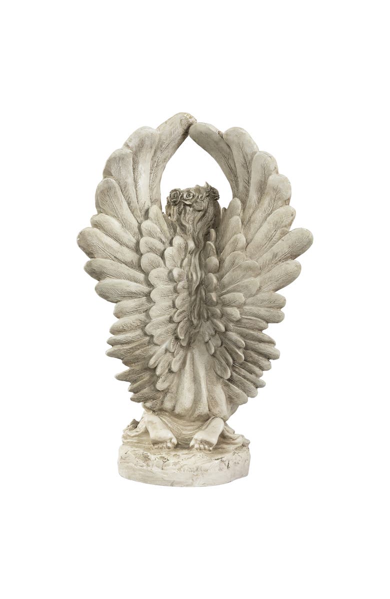 Northlight 15.25" Angel Kneeling in Prayer Outdoor Garden Statue, Alternate, color, Gray