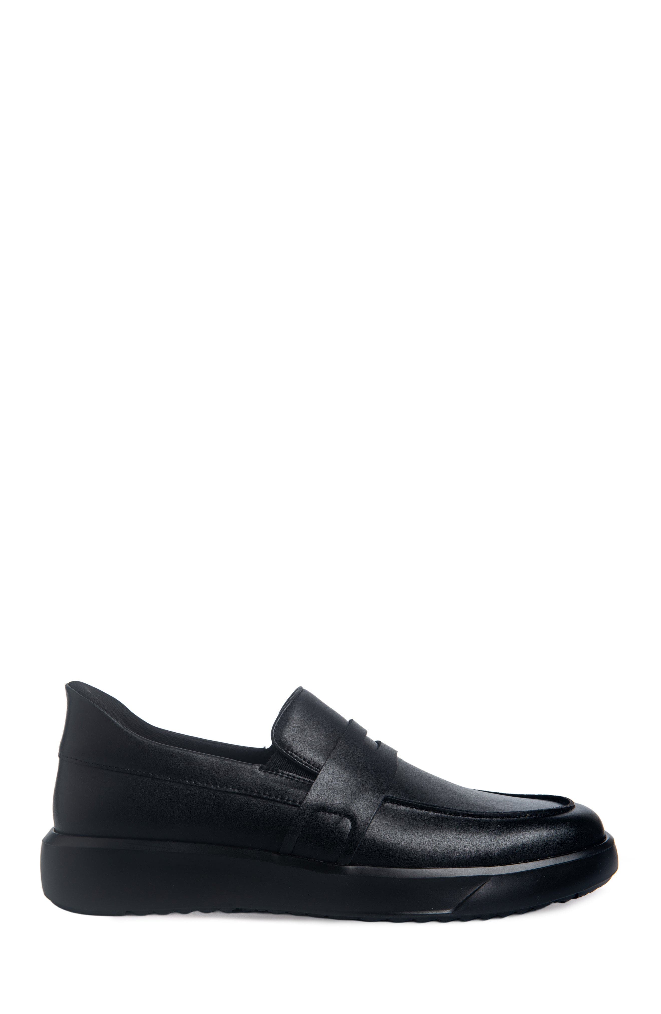 Clark St Hands Free Technology Leather Slip On Sneaker, Alternate, color, Black Napa Leather/Black