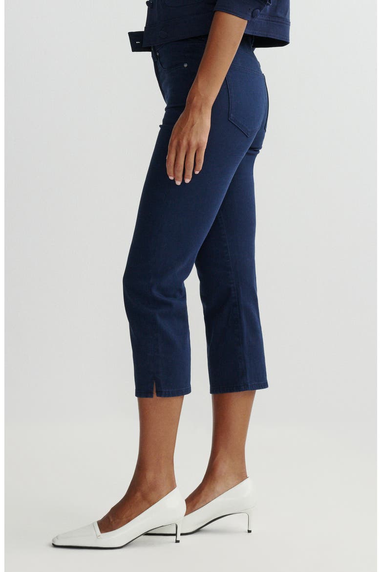 Kristy High Waist Capri Jeans, Alternate, color, BRIGHT NAVY
