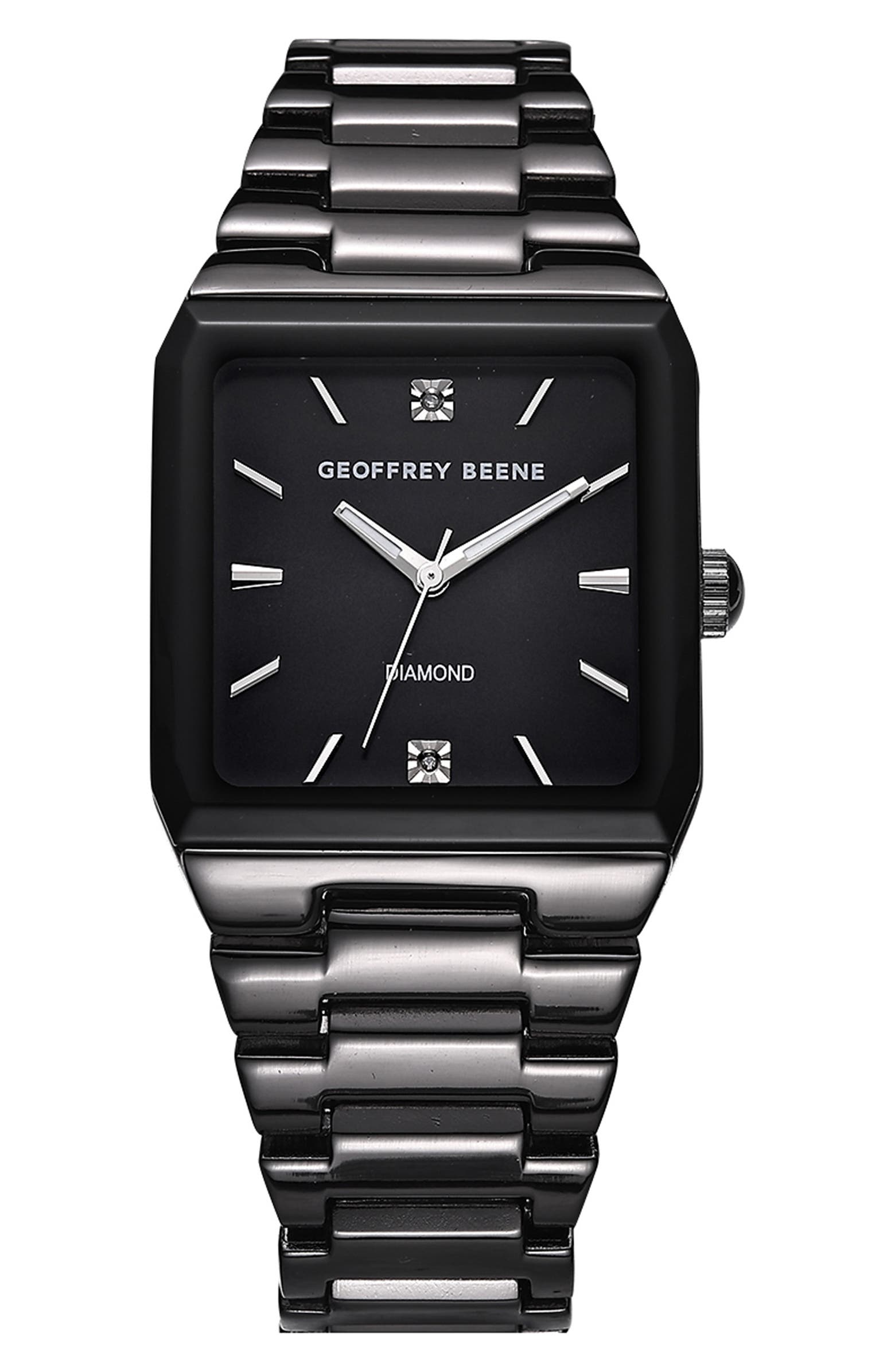 Gene Rene Watch GEOFFREY BEENE Gen Diamond Bracelet Watch, 42mm | Nordstromrack